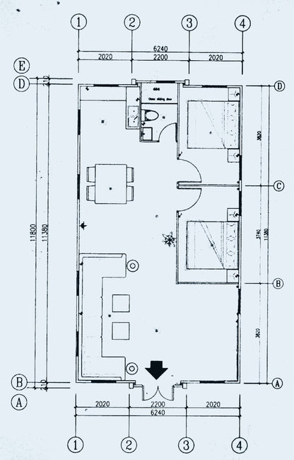 40ft Portable Prefabricated Tiny Home for Sale - with 2 Bedrooms, 1 Fully Equipped Kitchen and Bathroom Expandable Container House Mobile Foldable Home